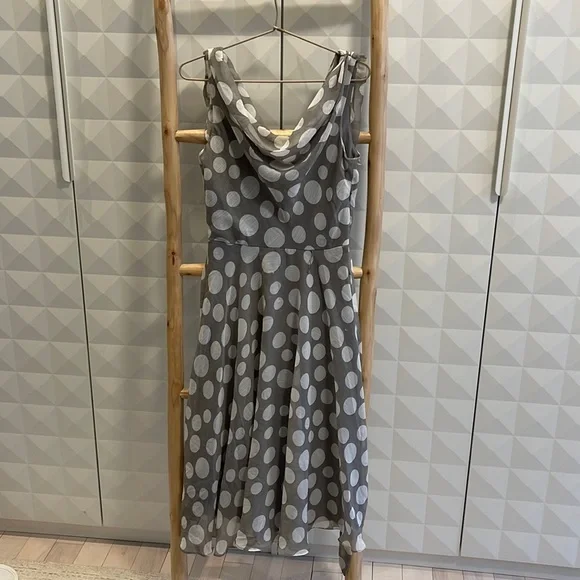 Dresses Dressbarn Airy Polka Dot Midi Dress Poshmark